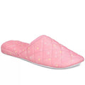 New Charter Club Quilted Paisley Floral Slippers, Pink Size XL (US 11-12) NWT
