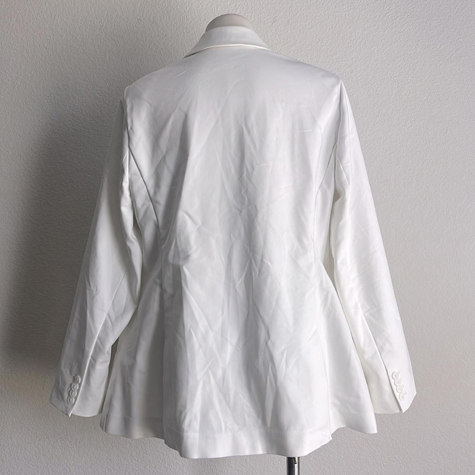 Lane Bryant White Double-Breasted Blazer, NEW, Size 16