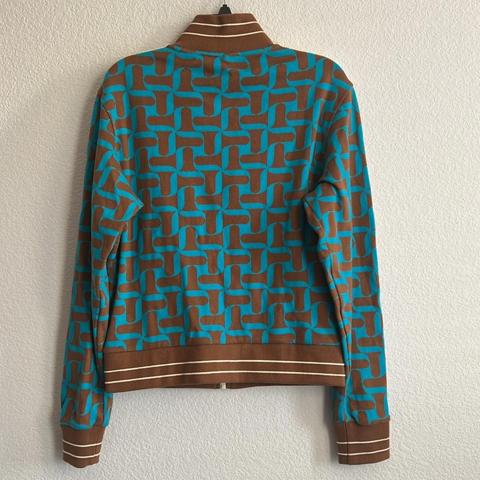 Wales Bonner Symphony Jacquard-Knit Organic Cotton Track Jacket Size 4 NWT
