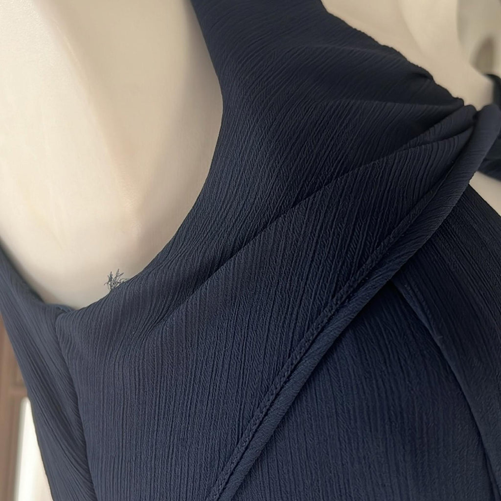 Badgley Mischka Navy Petunia Gown, Maxi Size 2 EXCELLENT Condition! Retail $795