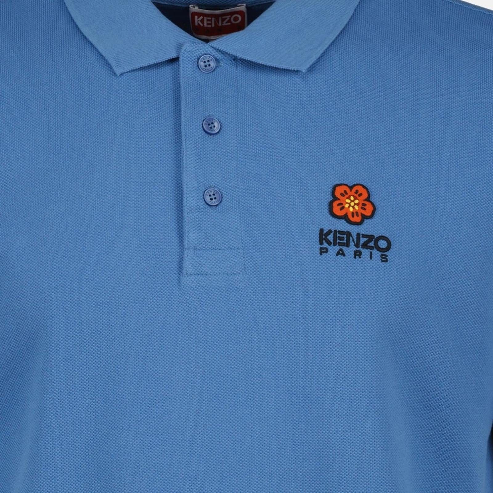 Kenzo Boke Flower Crest Classic Polo Shirt, Size L New w/Tag Retail $195