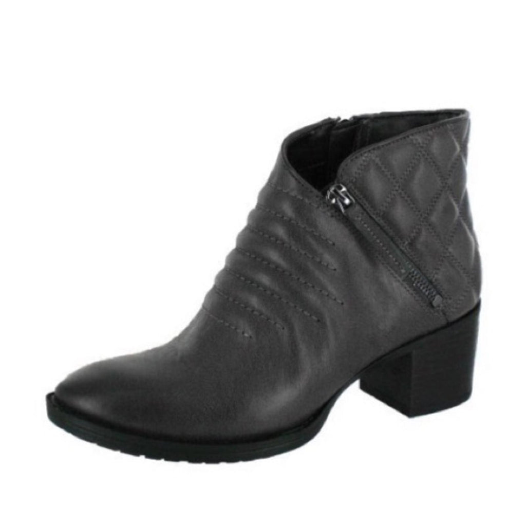 NEW Clarks Movie Retro Boots Dark Grey Leather, Size UK 6.5D, US 9M Retail $180