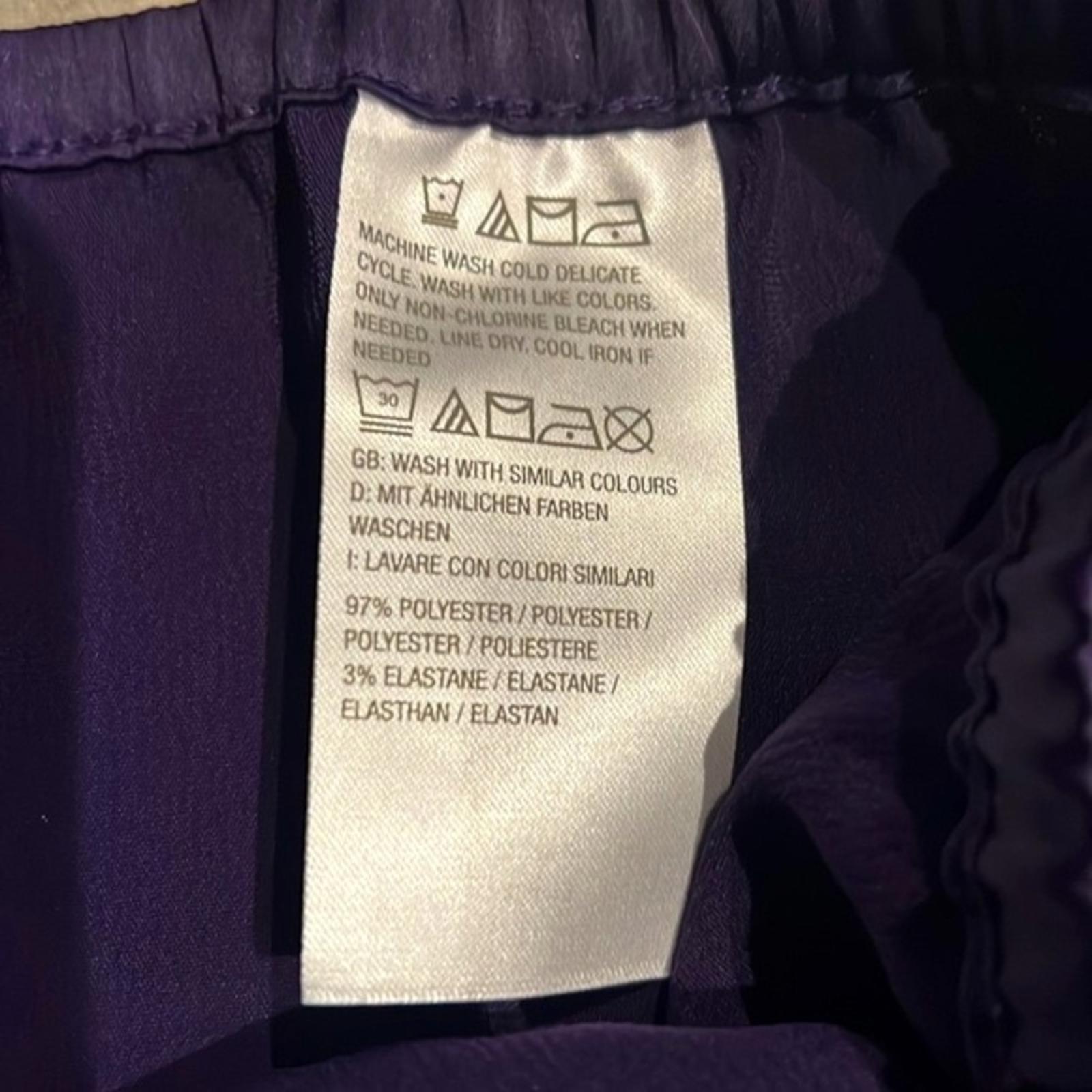 NEW Jason Wu Matte Satin Tiered Skirt in Purple, Size L New Original Packaging