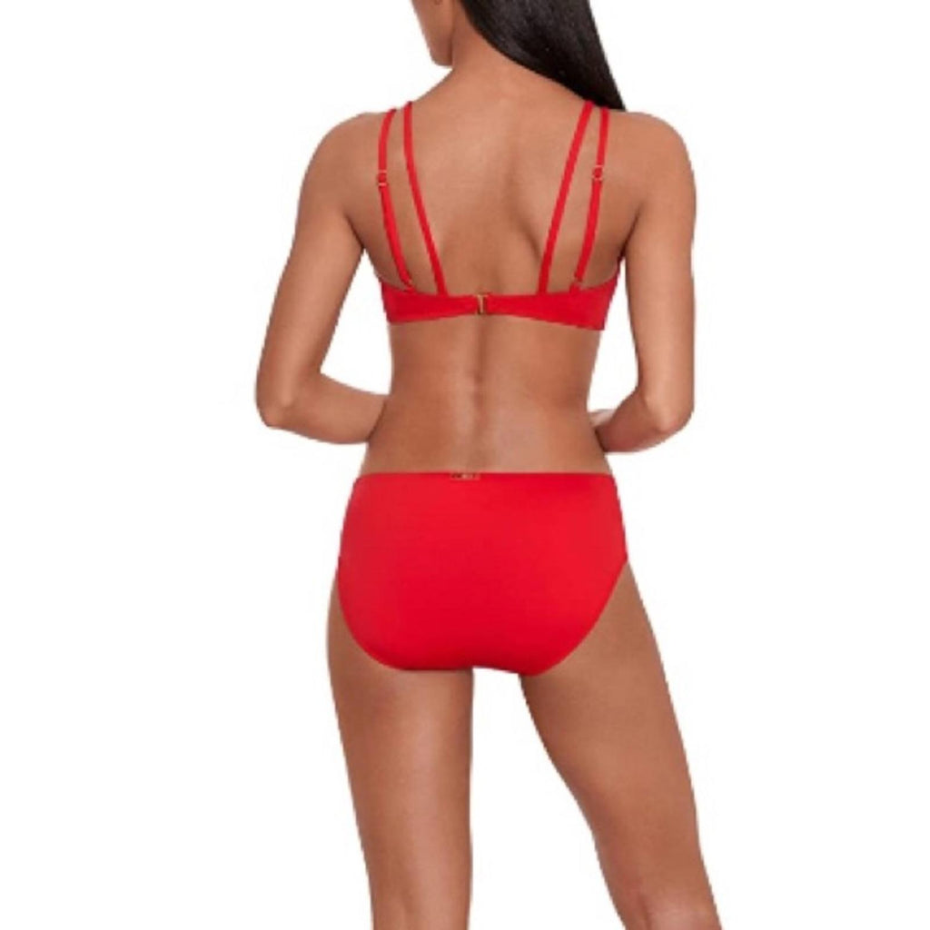 Lauren Ralph Lauren Beach Club Solid Mid-Rise V-Front Bikini Bottom Size 6, NWT
