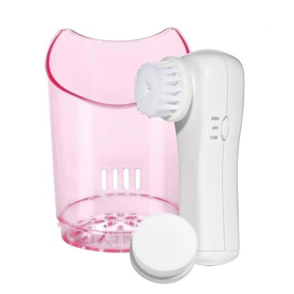 NEW Conair Warm Steam Facial Sauna with Facial Brush in Pink/White - New in Box