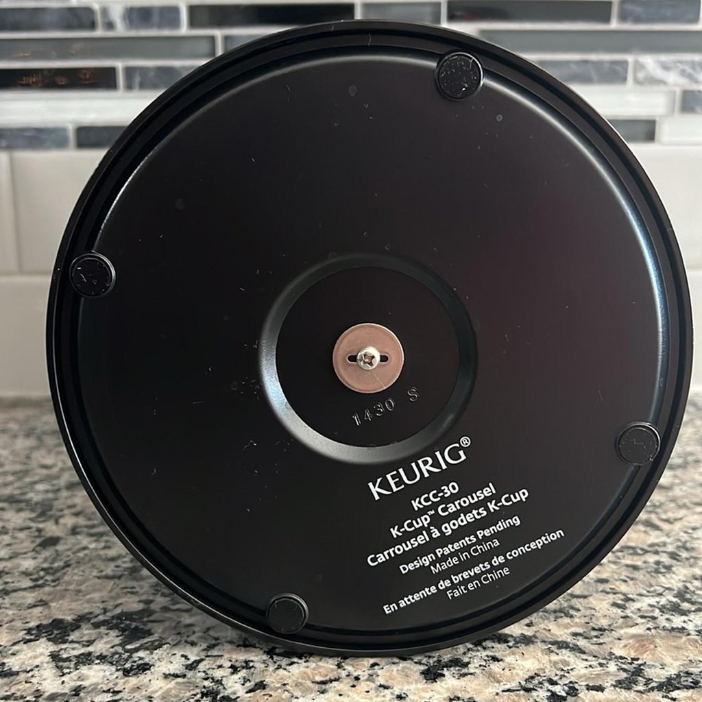 Keurig K-Cup Carousel - Stainless Steel an Black - Holds 30 Cups - Like New