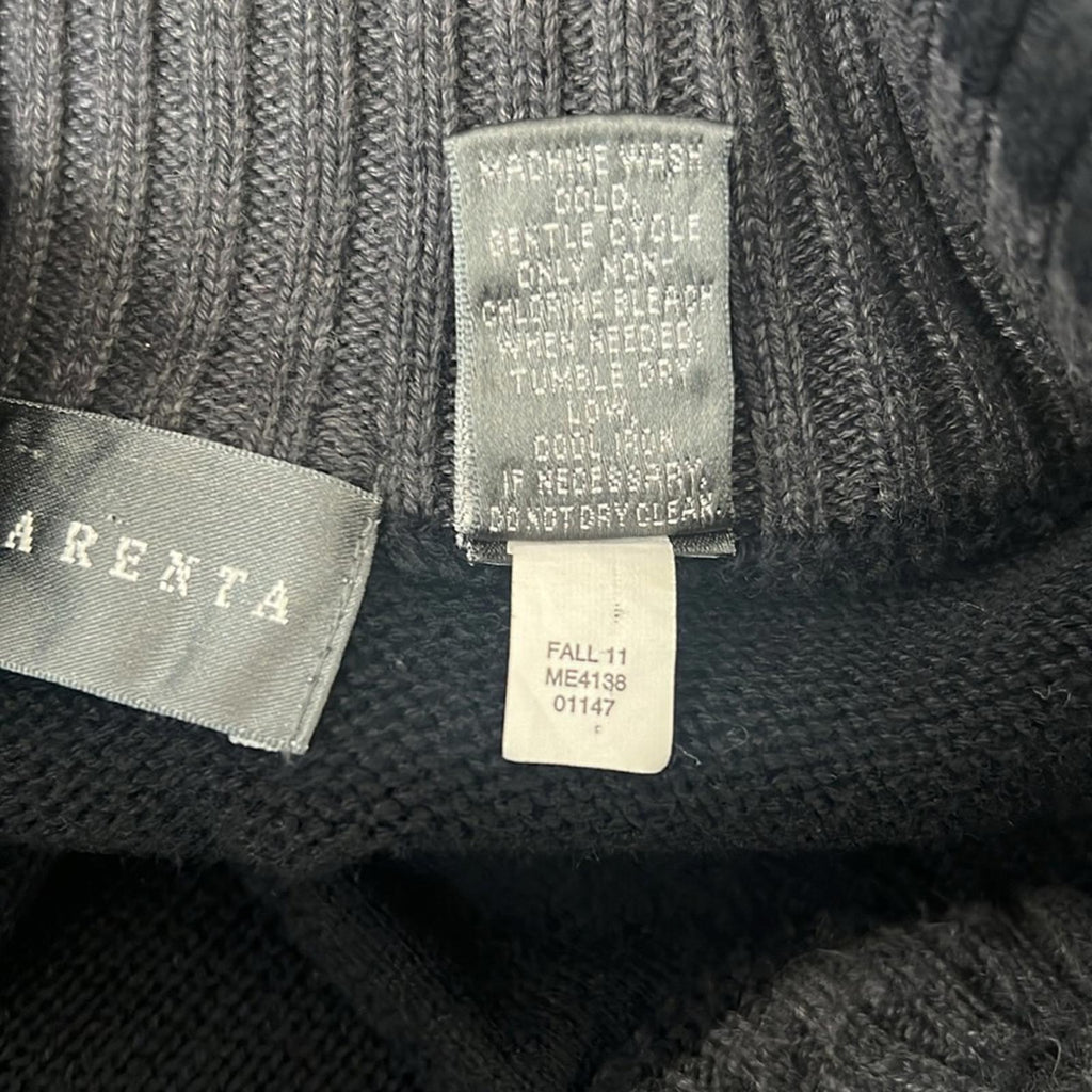 Oscar De La Renta Button Front Cardigan with Pockets, Black, Men’s Size XXL
