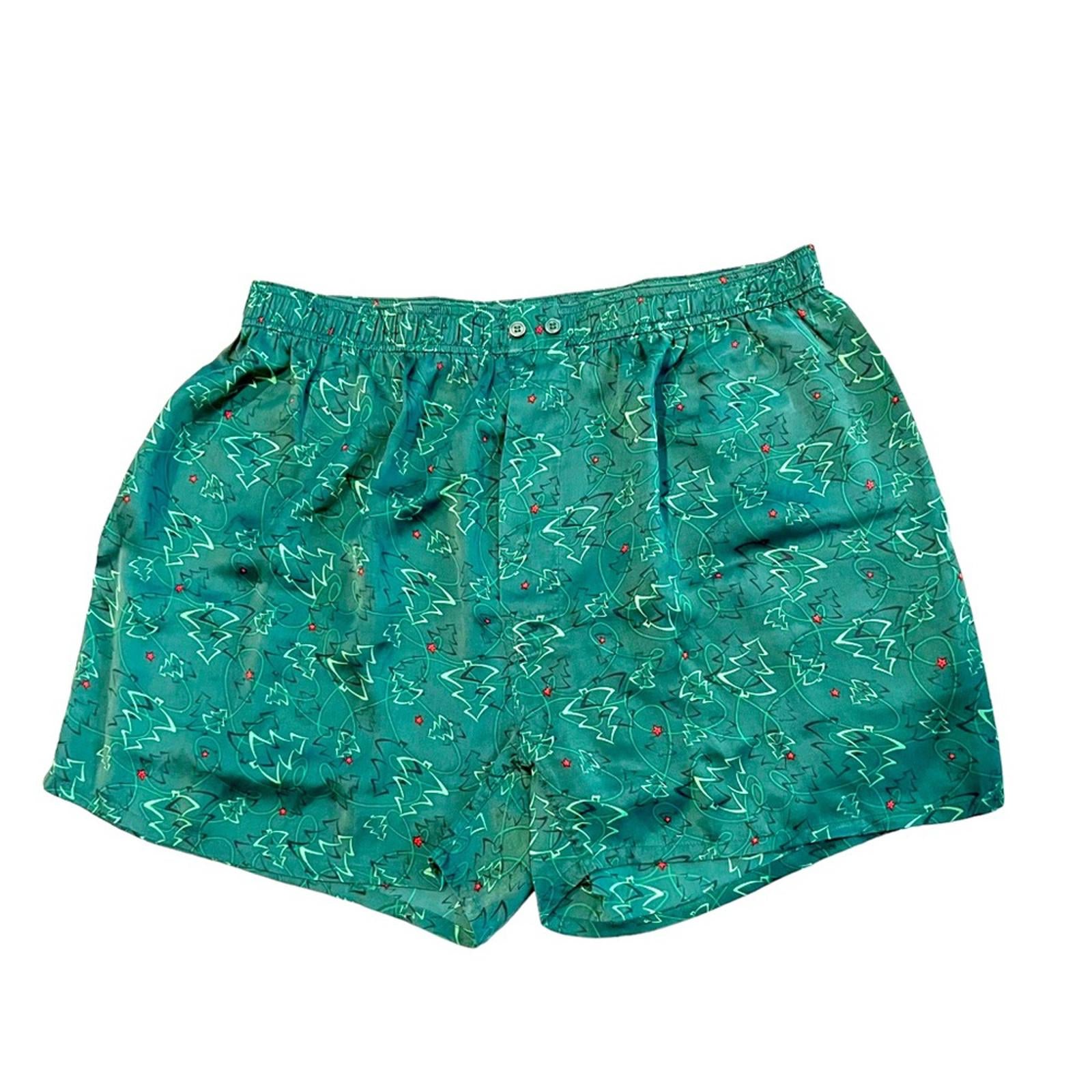 Nordstrom 100% Silk Shorts in Green Mult., Men’s Size XL NWOT