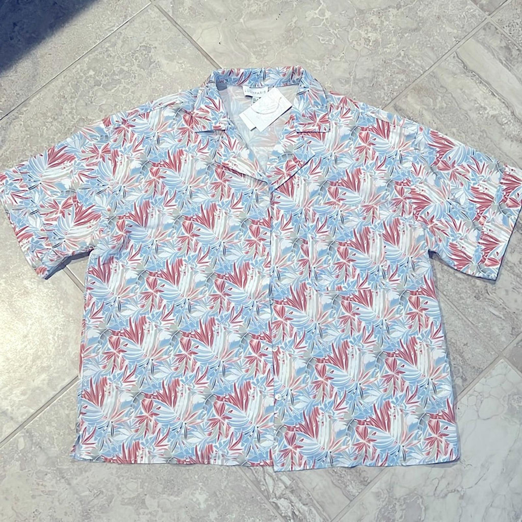 NWT Lucy Paris Tropical Print Shirts Size S New w/Tag Retail $68