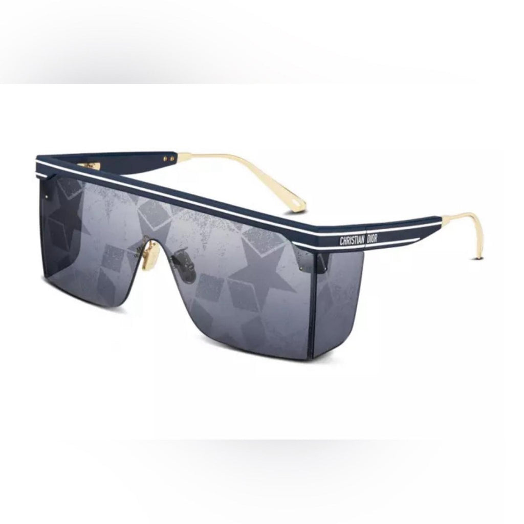 Dior Unisex Sunglasses Matte Navy Blue DIORCLUBM1U31B7 w/Case & Wipe NEW
