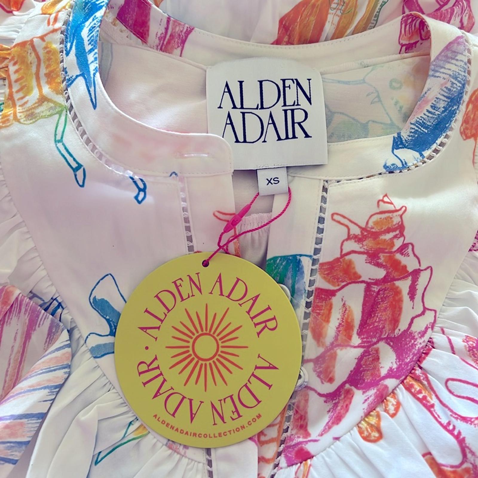 Alden Adair Kaiya Dress in Pacific Allover, Size XS New in Packaging