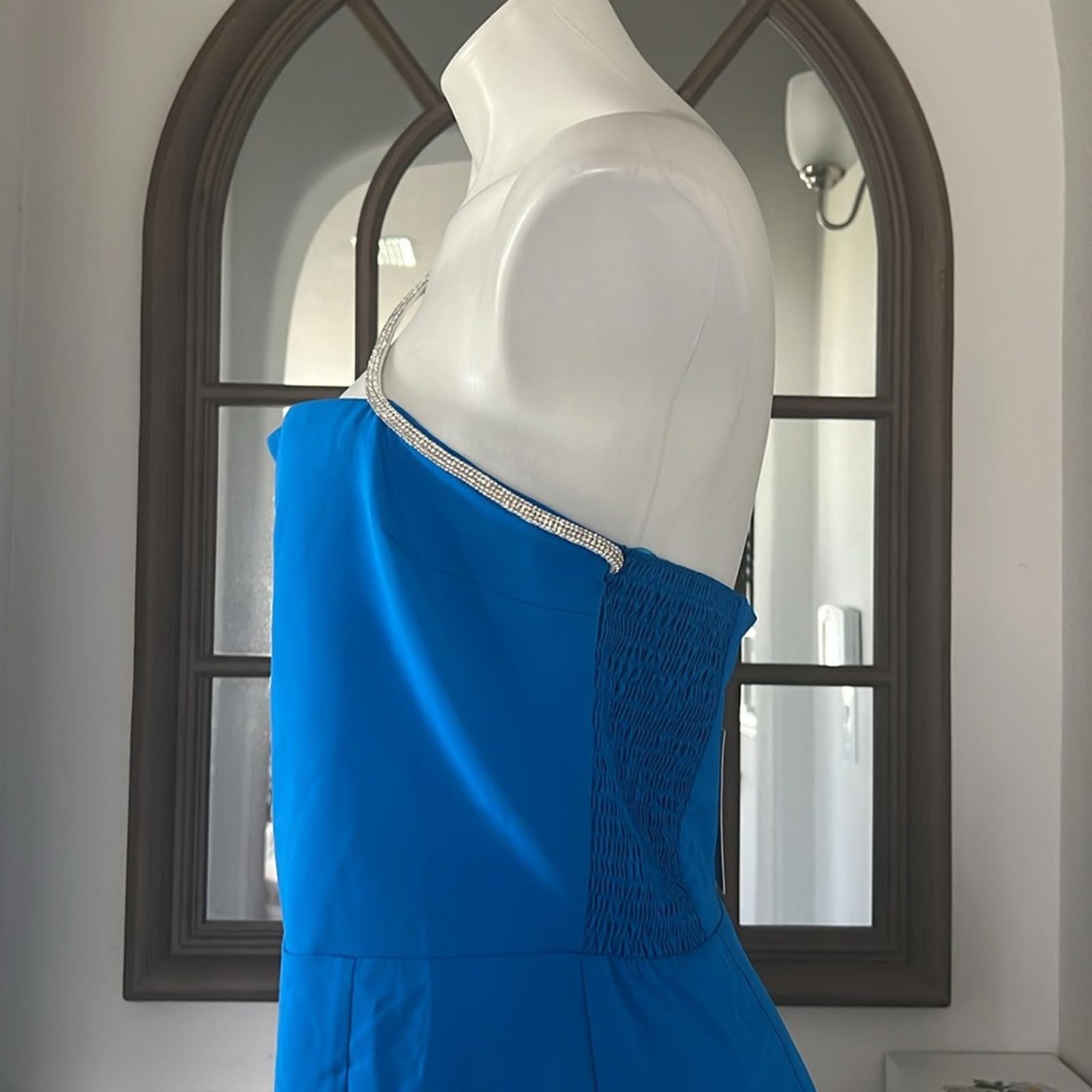 Amanda Uprichard X Revolve Dream Mini Dress Blue, OH SO CHIC! Size XL New w/Tag