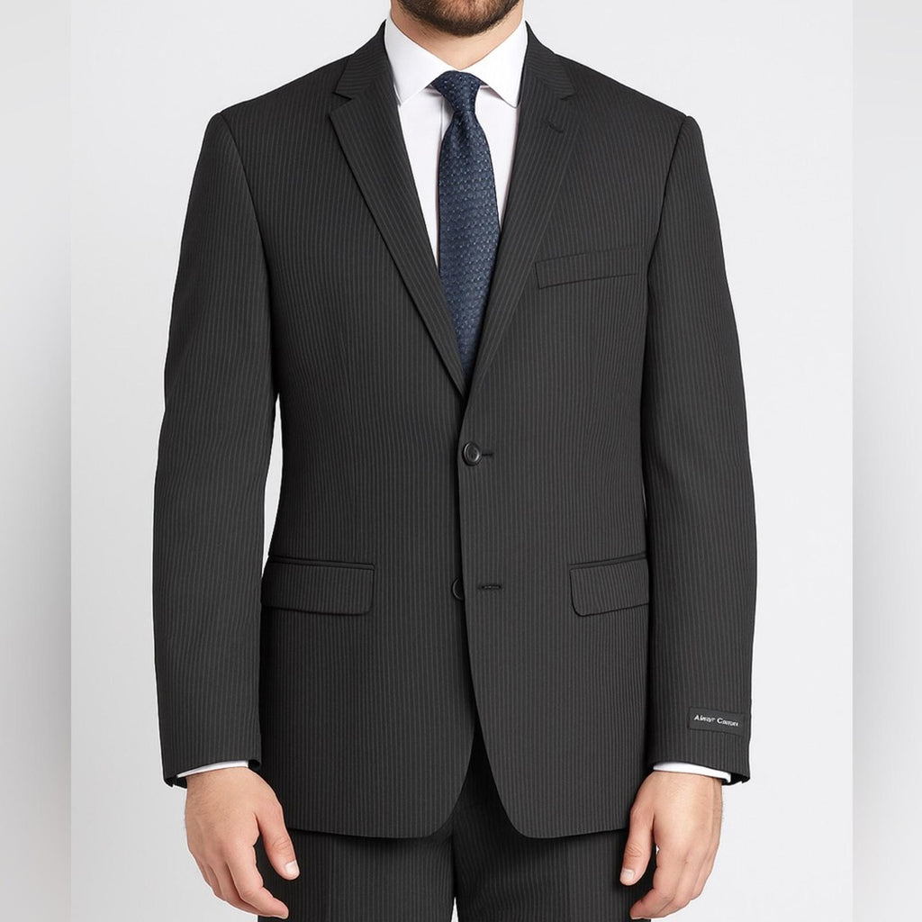 NEW Alberto Cardinali S200 Slim Fit Suit Blazer in Black, Size 40L, Retail $199