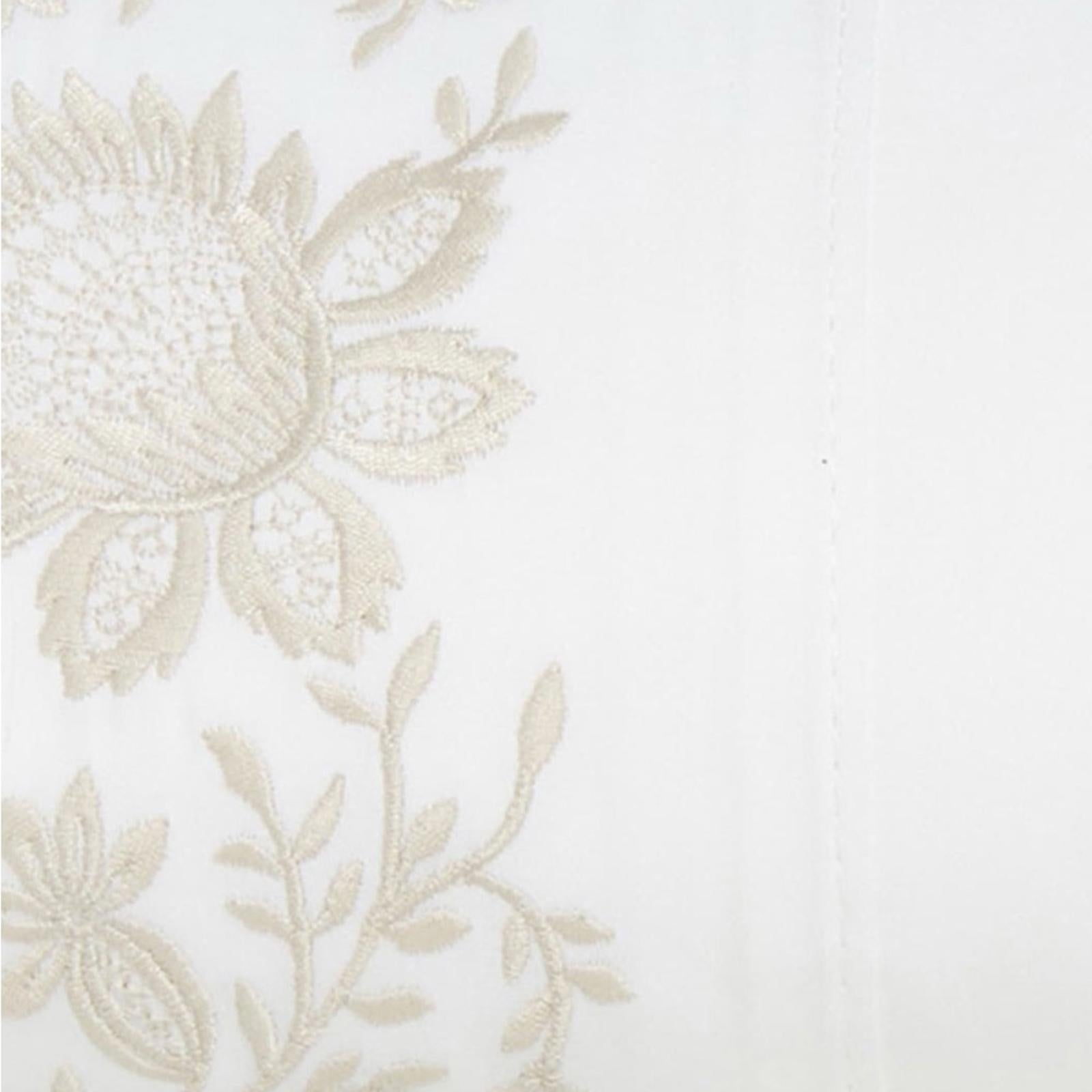 Ralph Lauren Eloise Embroidery Organic Cotton Duvet in Platinum Full/Queen $650
