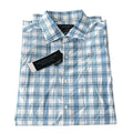 The Men’s Store Bloomingdale’s Plaid Button Up Dress Shirt Multi Blue Size M NWT