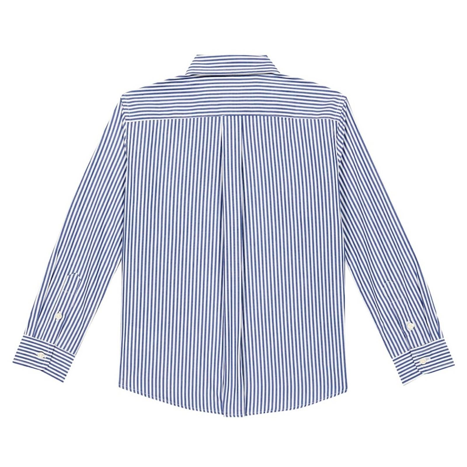 Polo Ralph Lauren Striped Cotton Poplin Shirt, Navy & White Size 12 New w/Tag