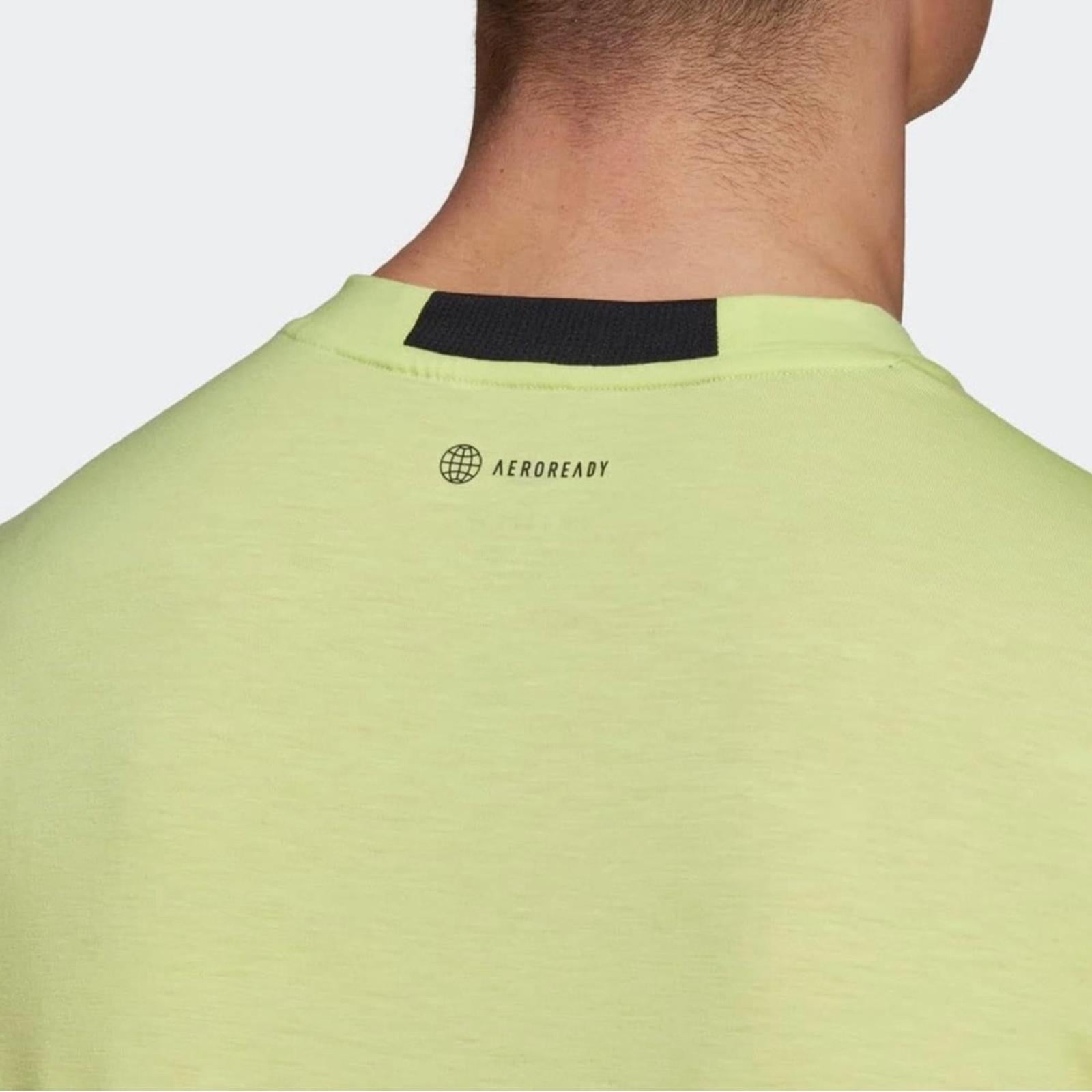 Adidas Men's Designed For Training Tee, Pulse Lime, Size XL New w/Tag