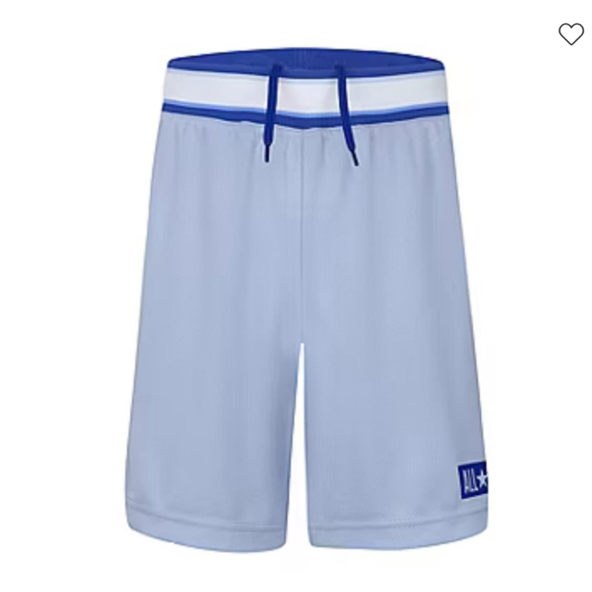 Converse Big Boys Sport Core Mesh Drawstring Shorts, Lt Armory Blue New w/Tag