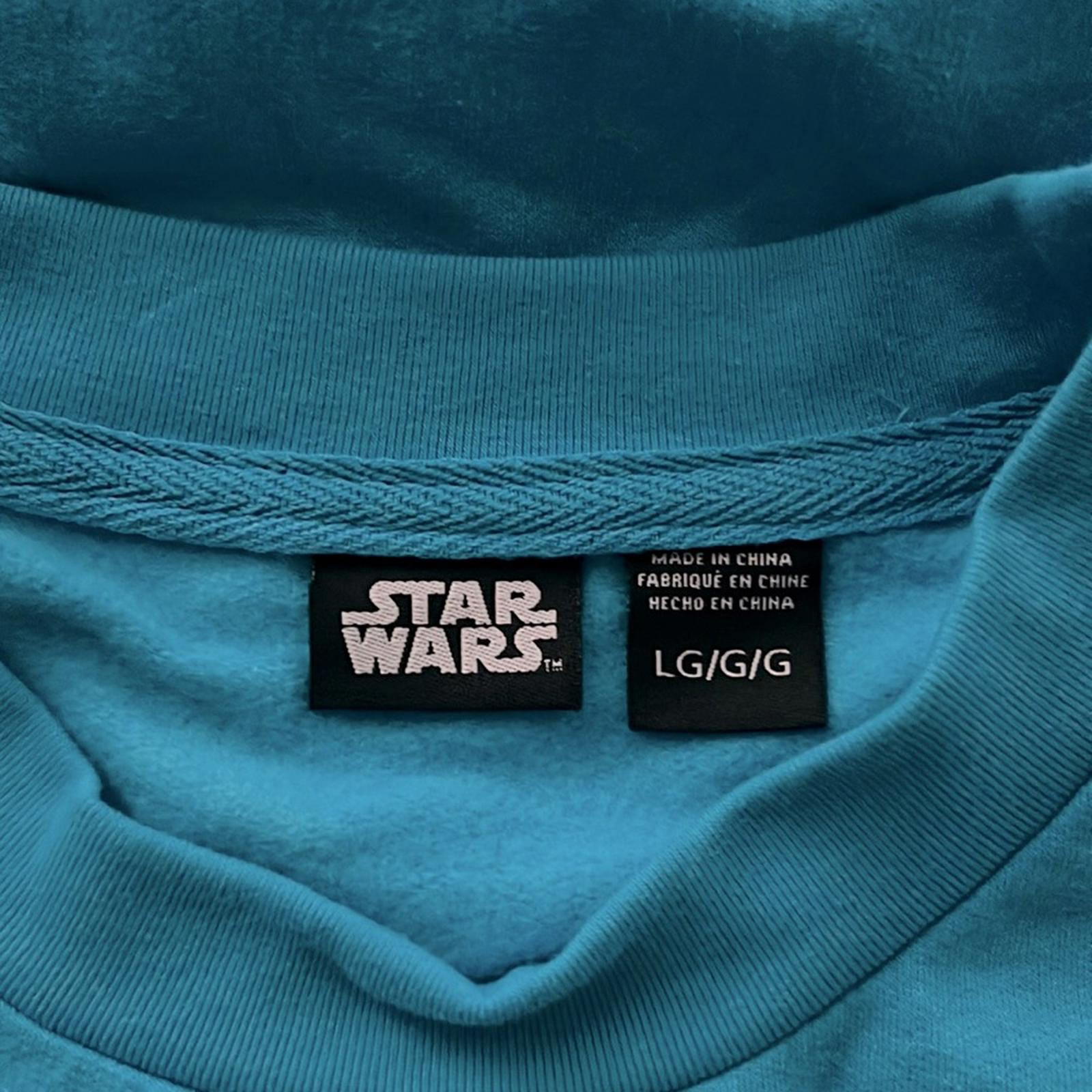 Star Wars Disney Crewneck Sweatshirt in Blue, Pullover Size L New w/Tag
