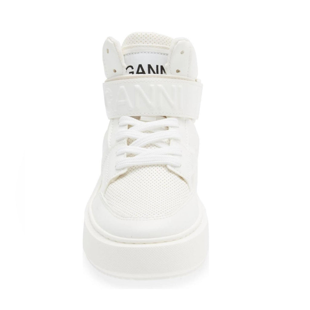 GANNI Sporty Mix High Top Sneakers in White, Size EU41 US 11 New in Box