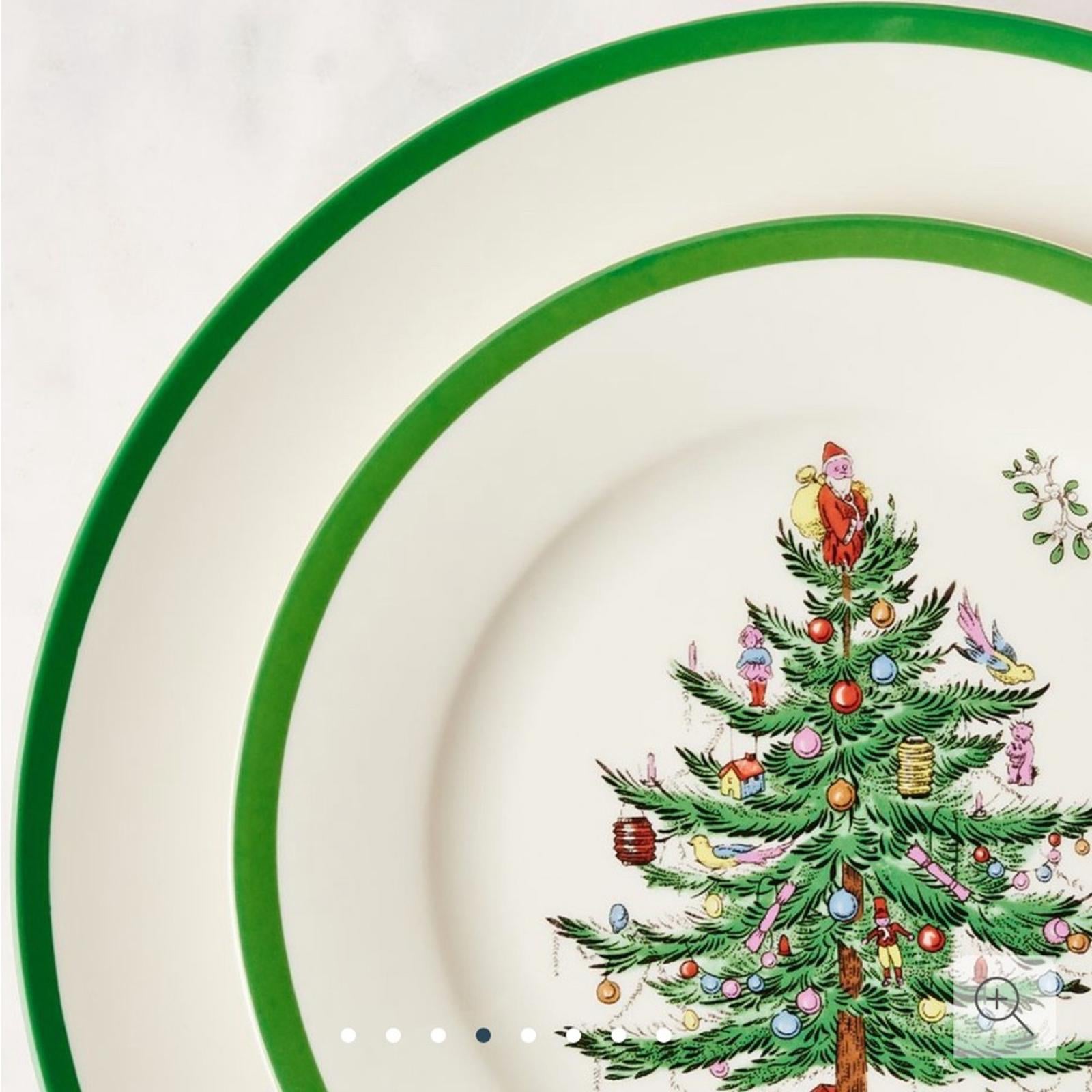 Spode Christmas Tree Dinnerware 4-Piece Plate Setting NEW in Box