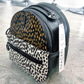 NWT Thacker Marly Animal Print Calf Hair Zippered Backpack Spotted Combo $228