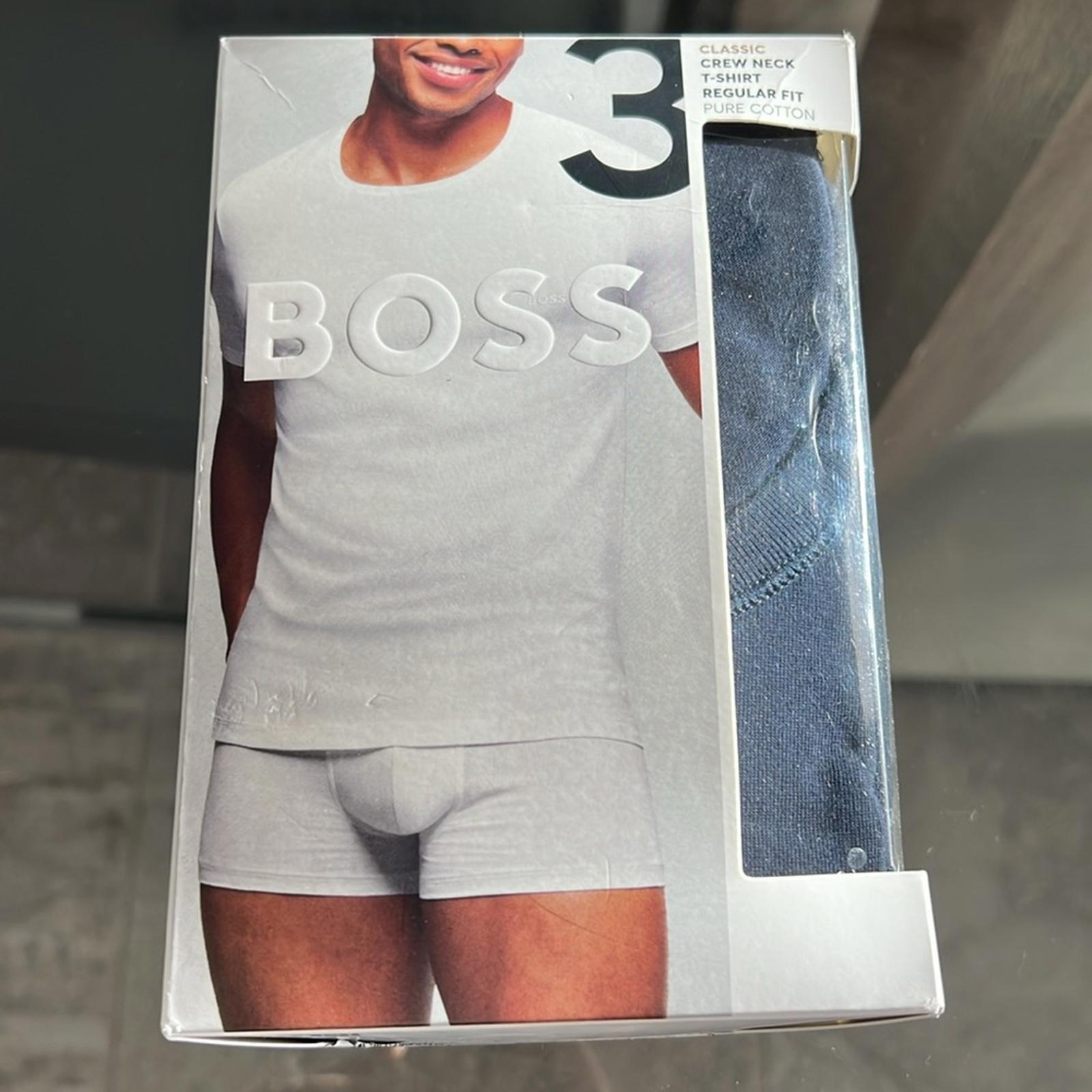 BOSS 3-Pack of Branded Underwear T-Shirts in Cotton Jersey Size S New in Box