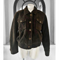 NWT Ashley Vintage Charm Sherpa Jacket in Brown Bracken  Size L New w/Tag