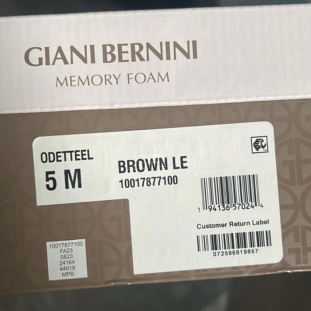 Giani Bernini Odettee Memory Foam Block Heel Knee High Riding Boots, Size 5 NEW