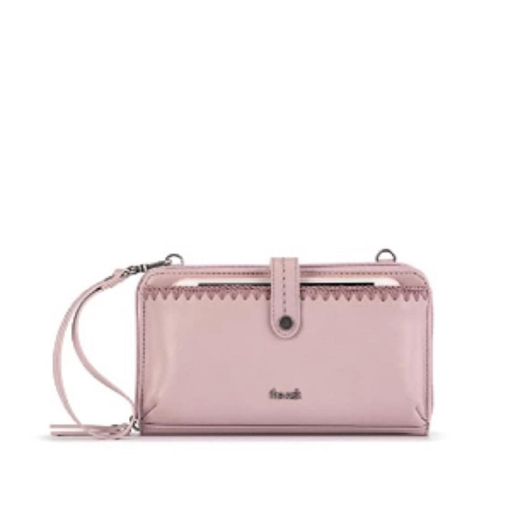 The Sak Iris Large Smartphone Crossbody Bag Rosewood/ Pink Leather, New w/Tag