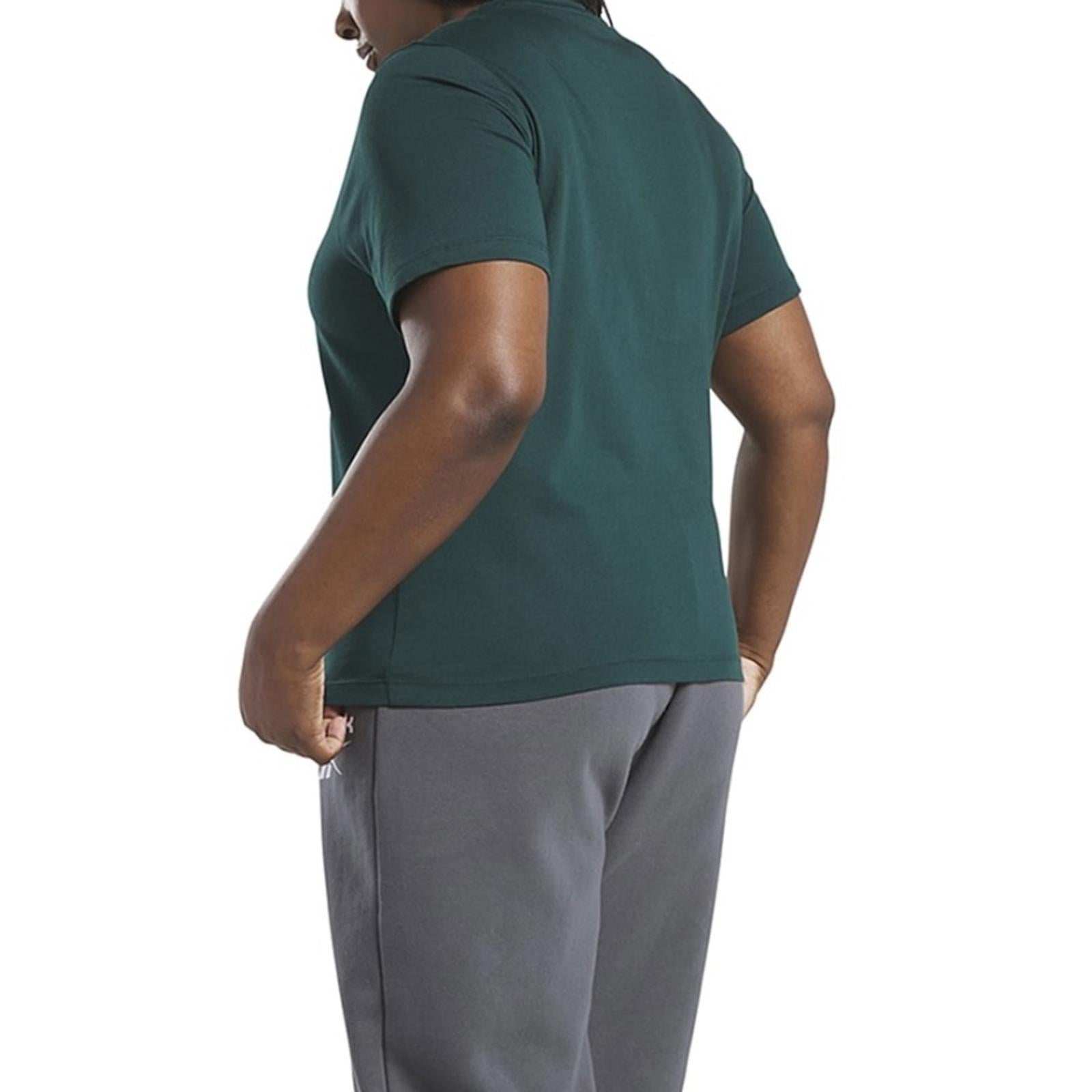 NWT Reebok Plus Size Crewneck T-Shirt Unisex, Green Size 2X New w/Tag