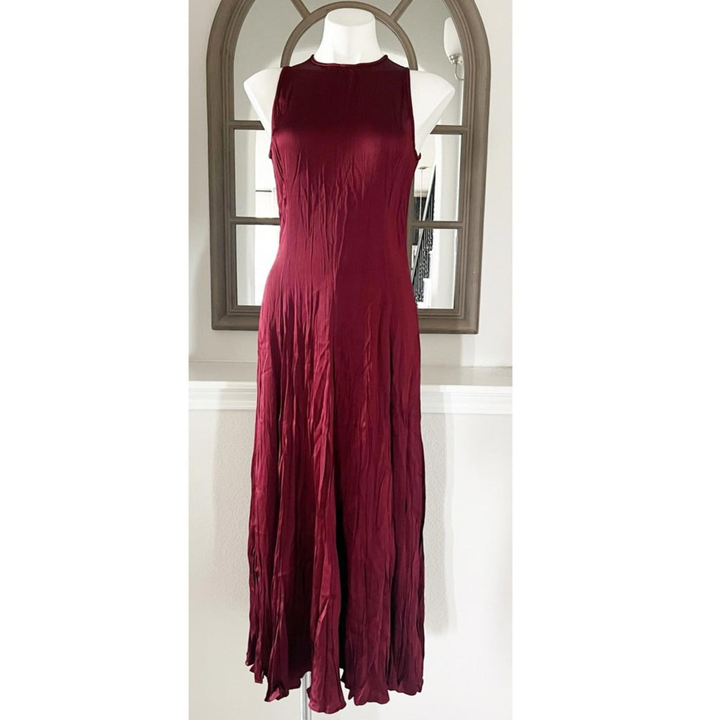 Michael Kors Collection Jamison Crushed Satin Charmeuse Dress NWT Retail $1,990
