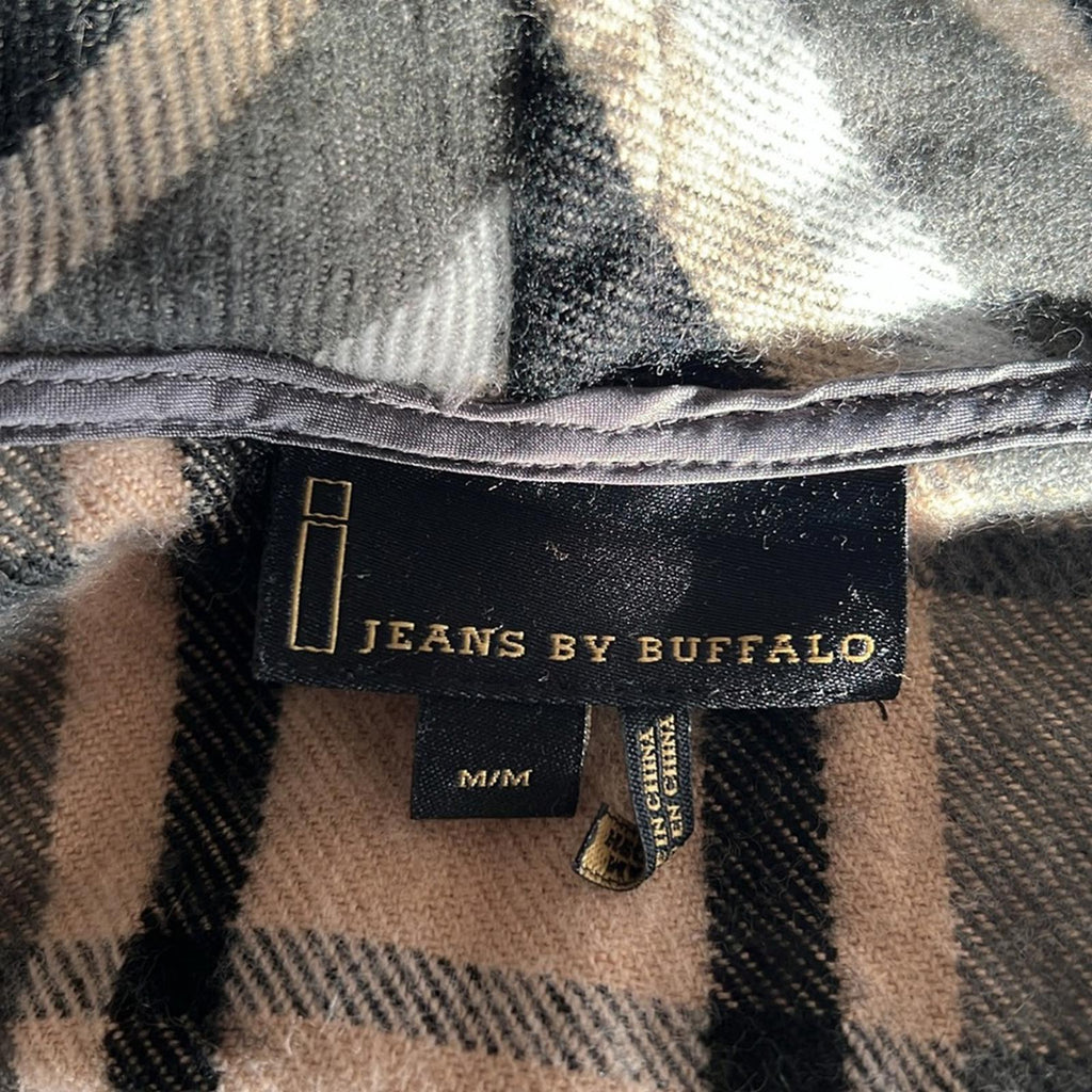 Buffalo’s I jeans Plaid Fringe Cardigan, Size M