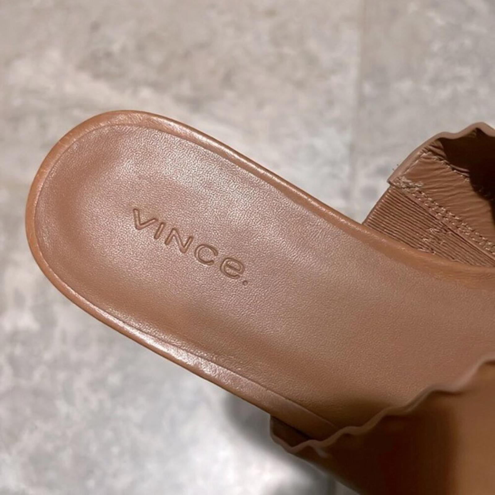Vince Zofi Mafalda Square Toe Slip On Sandals, EXCELLENT, Size 8