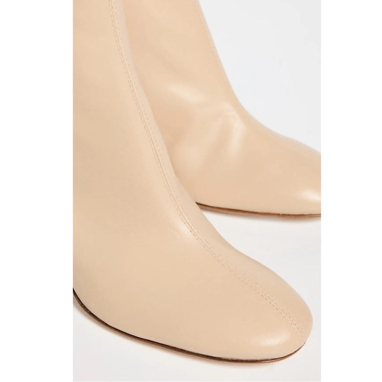 AEYDE Alena Nappa Leather Latte Boots, NEW, EU Size 40