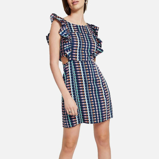 NWT Bar III Women’s Printed Cut-Out Shift Dress, Size XS New w/Tag Retail $99