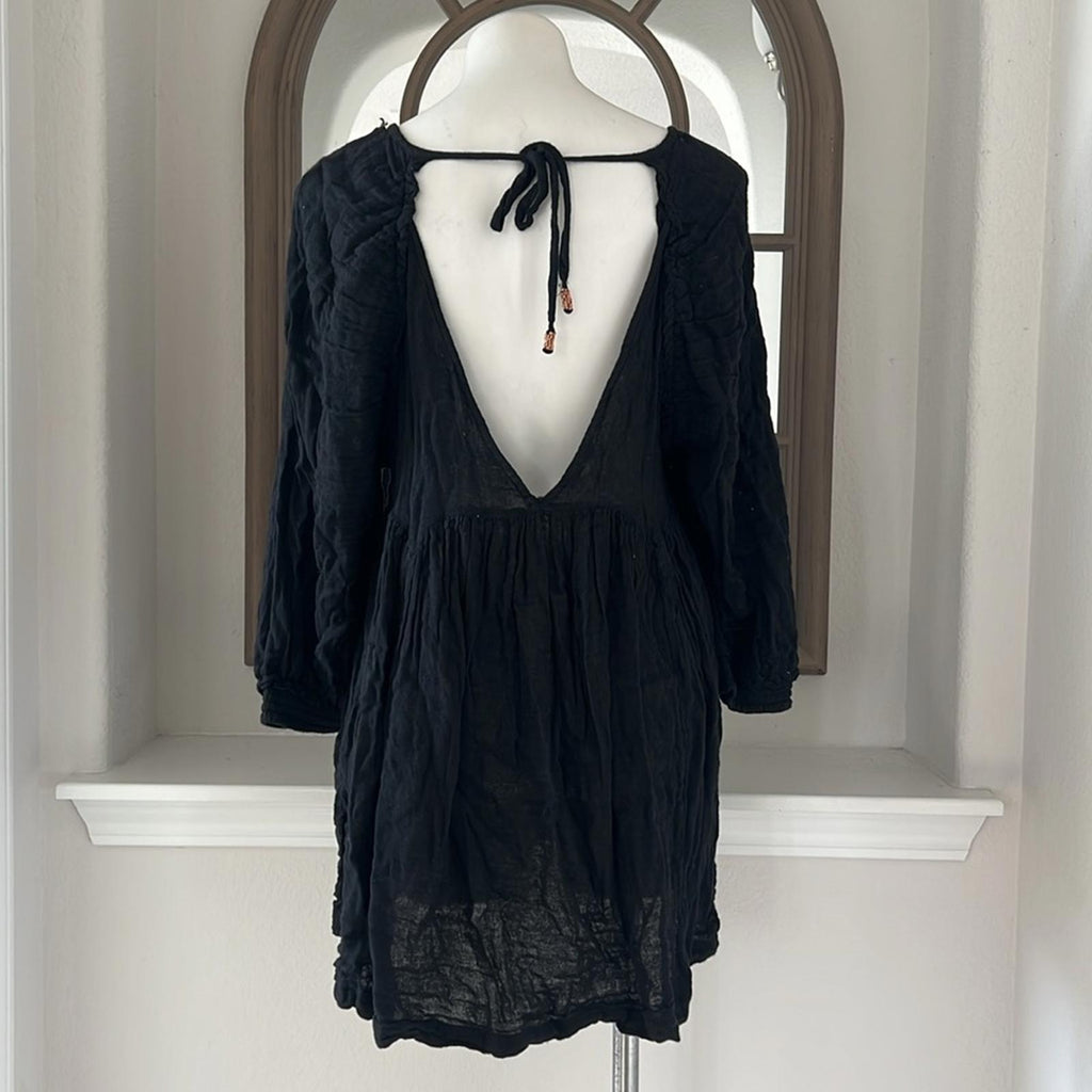 Free People Adler Tunic in Black, Size Small with Tag