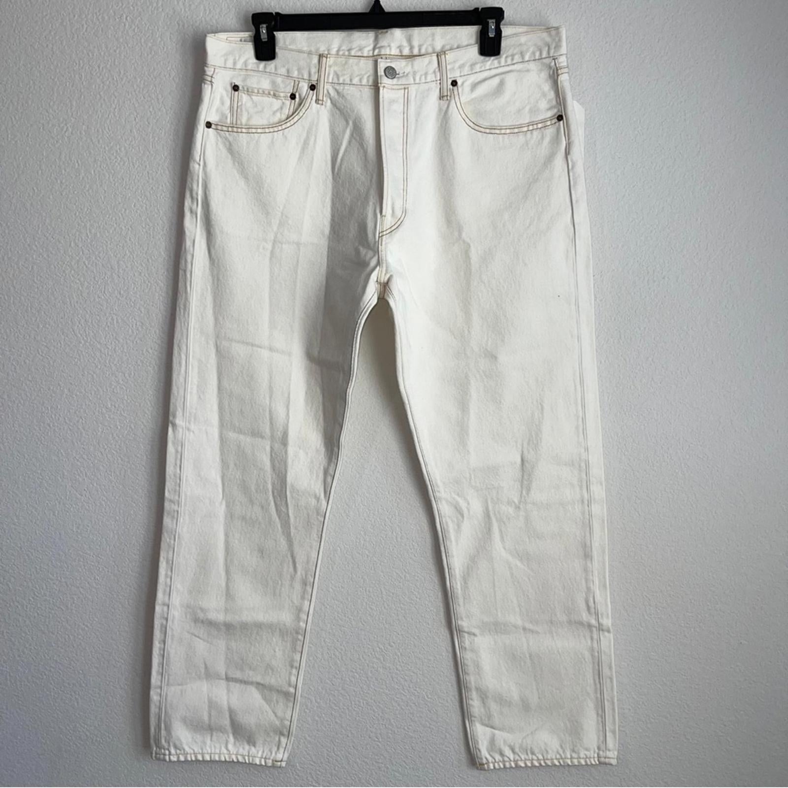 RE/DONE 50s Straight Jeans in Faded White, Size 38 New w/Tag $295