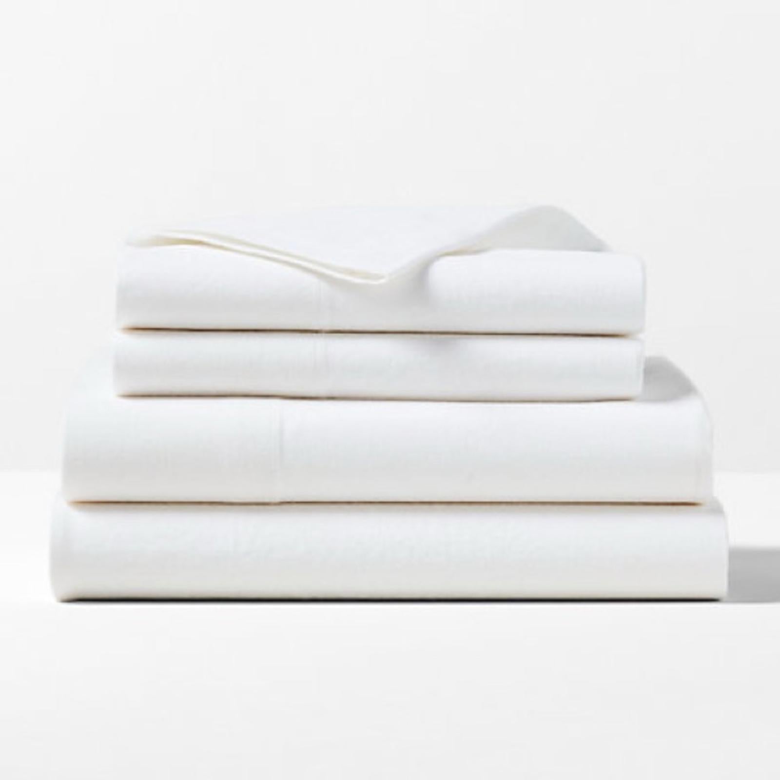 Ralph Lauren RL Linen Solid King Flat Sheet in Tux White, New w/Tag $325