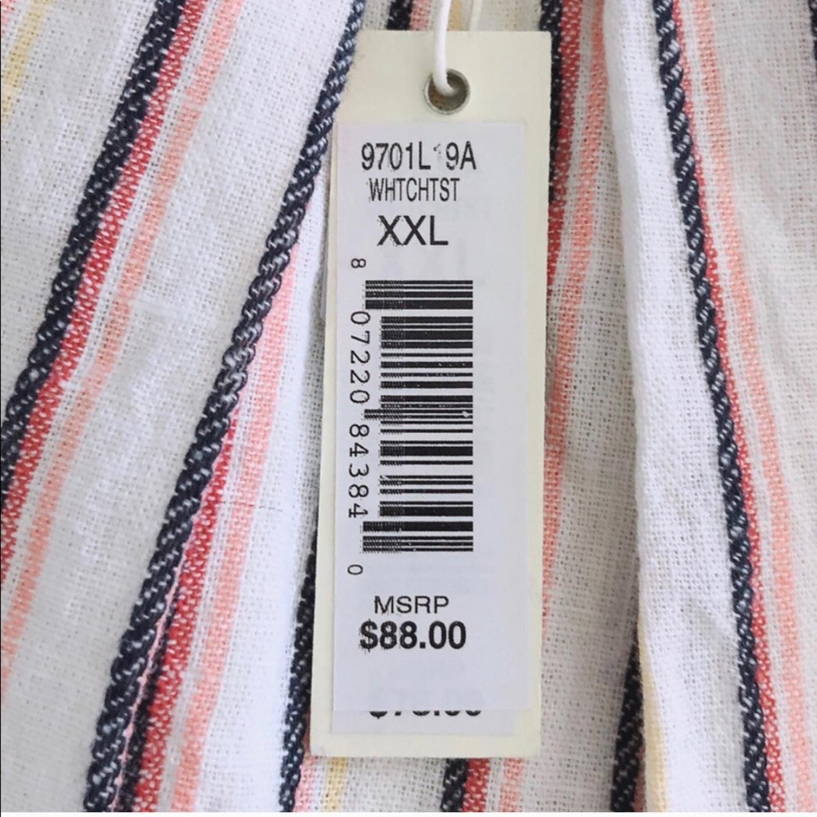 NEW Max Studio Linen-Blend Hi-Low Midi Skirt, Size XXL, New w/Tag