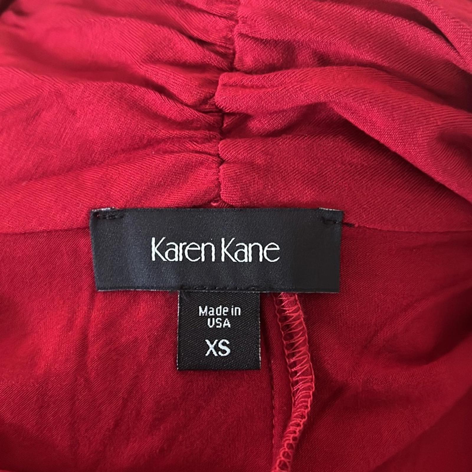 Karen Kane Cascade Faux Wrap Dress in Red, Size XS New w/Tag