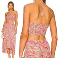 New MISA Selmin Cropped Blouse, Size XS New w/Tag, Retail $440