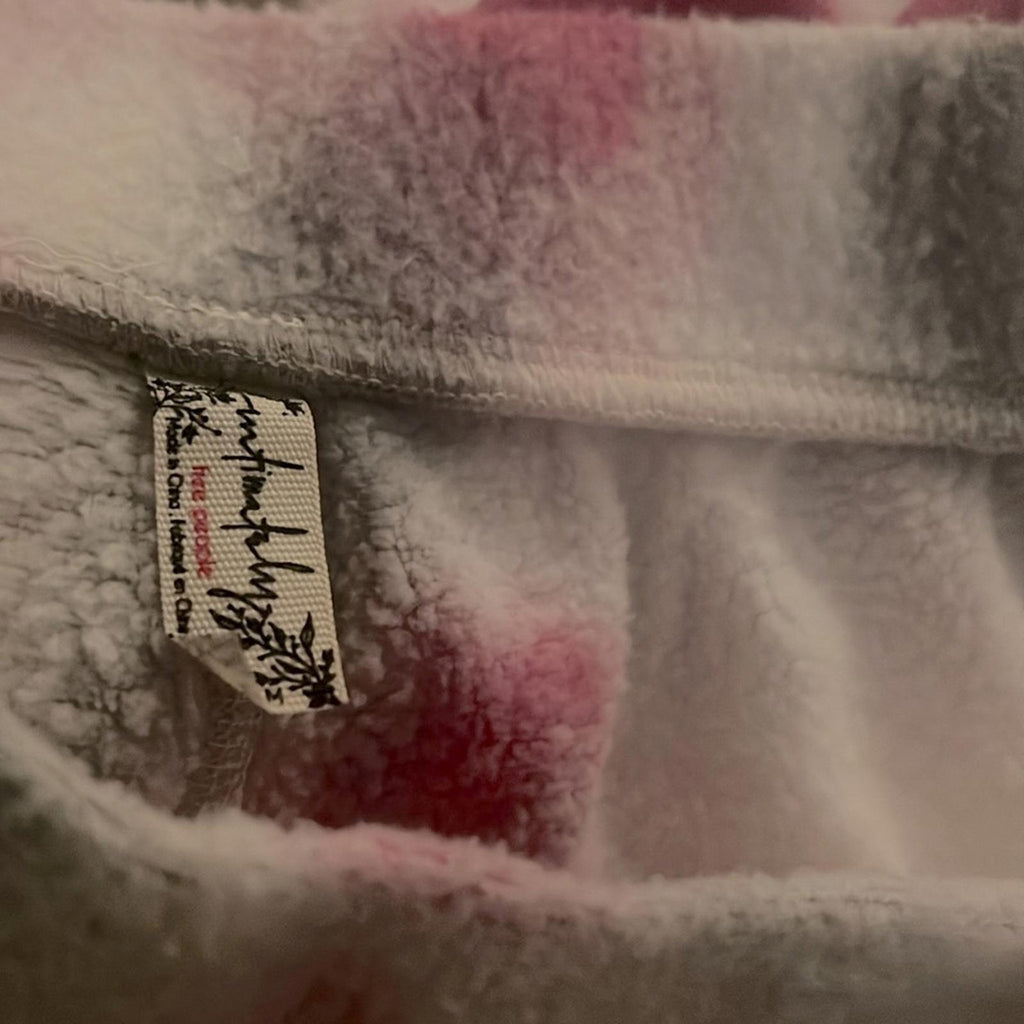 NEW Free People Kelly Fleece Lined Tie-Dye Jersey Shorts in Pink Size M