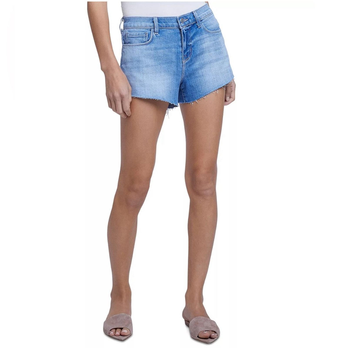 L'Agence Audrey Cutoff Denim Shorts in Daytona, Size 32 New w/Tag