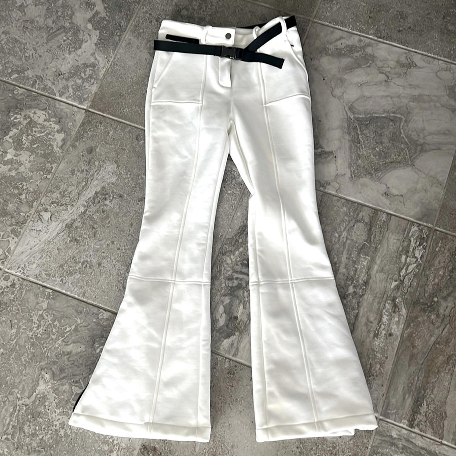 Erin Snow Zola Bootcut Pants in White, Size 6 New w/Tag Retail $628