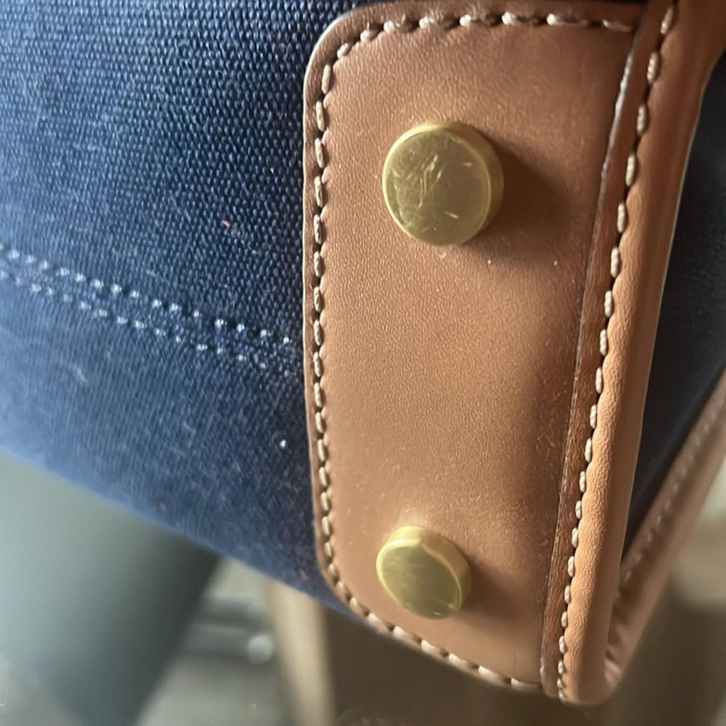 Michael Kors Mercer Canvas Crossbody, Admiral Gold EXCELLENT! Retail $228