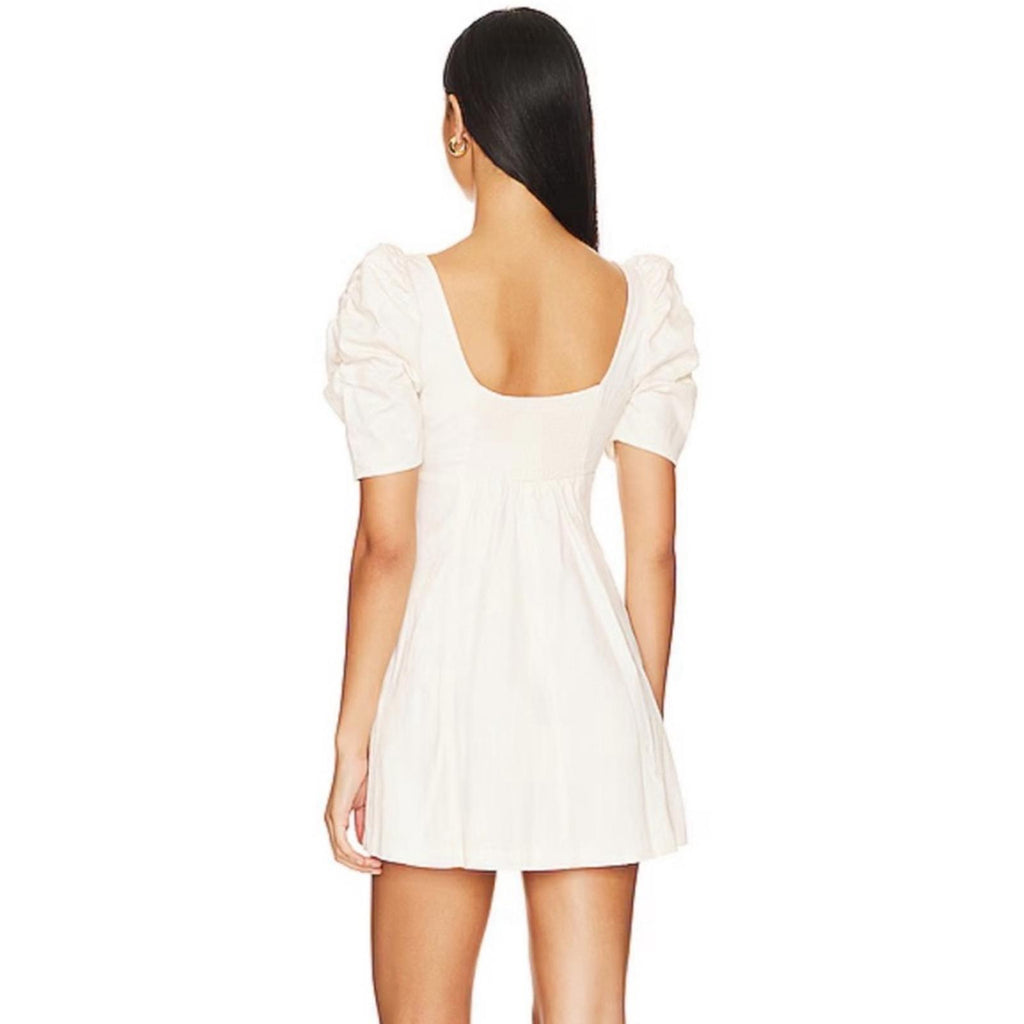 Free People Cotton Cheyenne Denim Mini Dress, Size XL New w/Tag