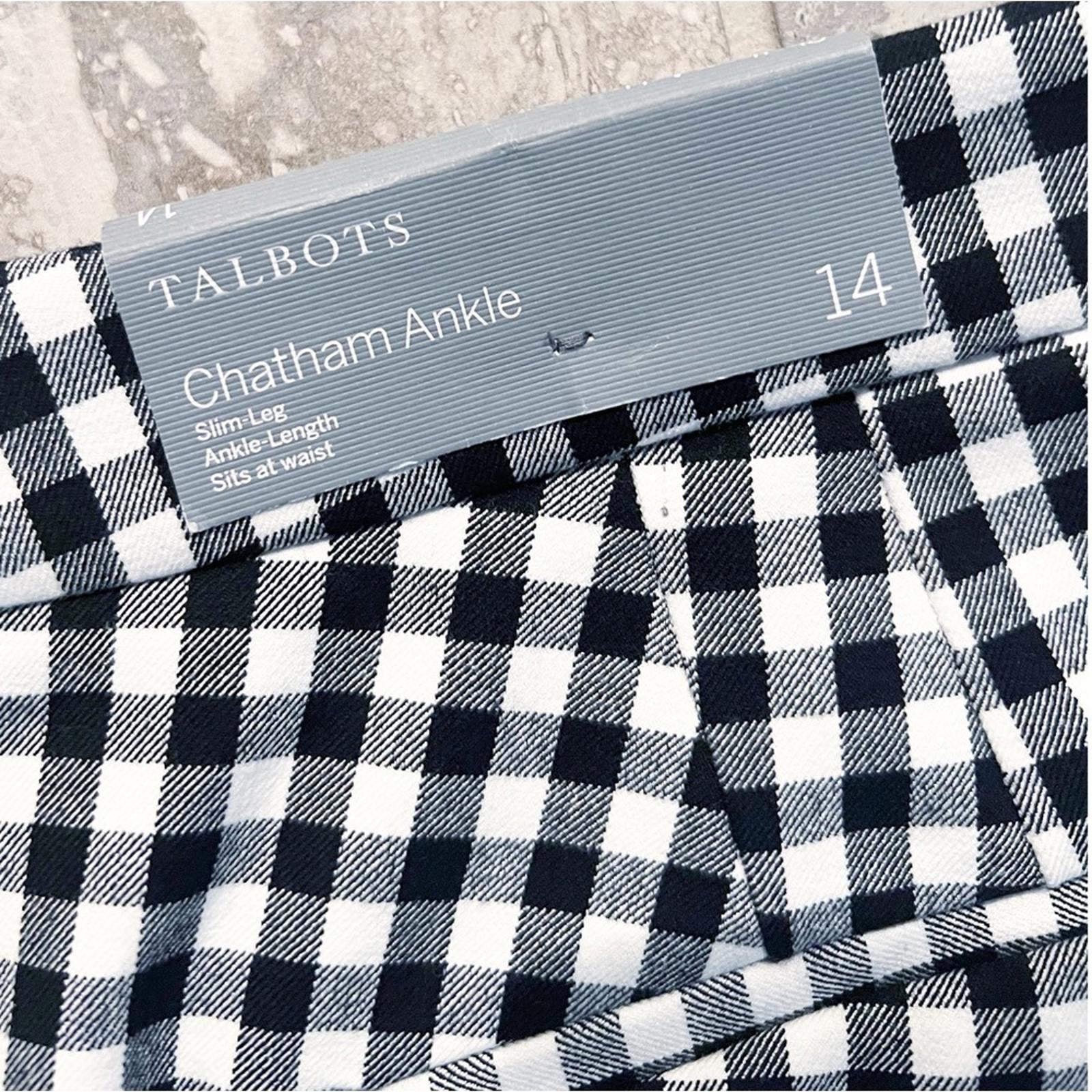 Talbots Chatham Ankle Pants in Sunrise Gingham, Size 14 New w/Tag