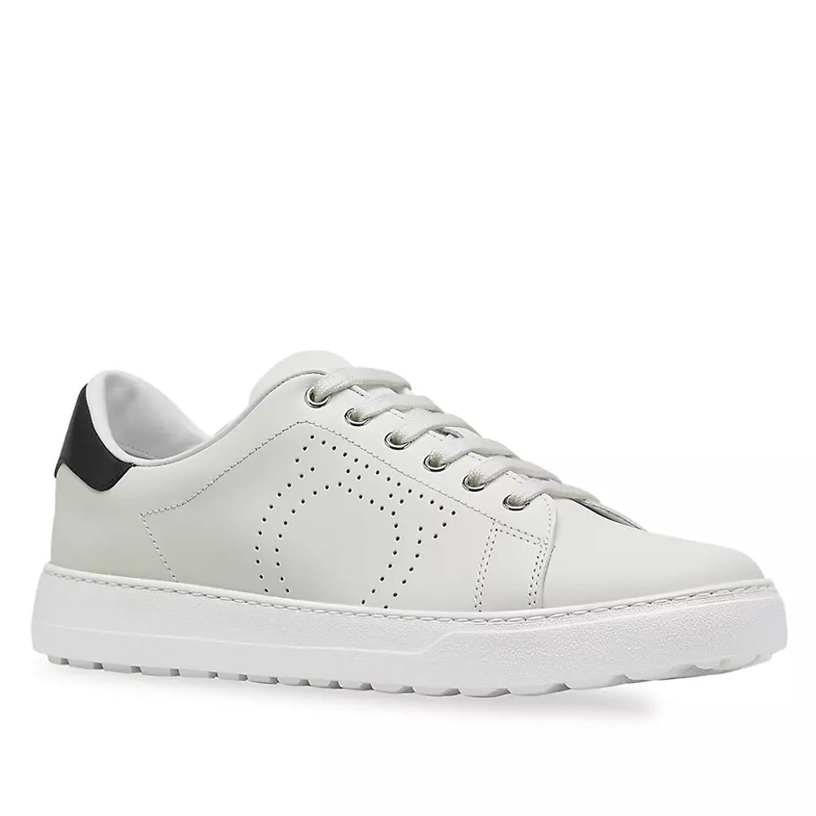Ferragamo Pierre Low Top Sneakers, Calf Leather Size EU 41 New in Box