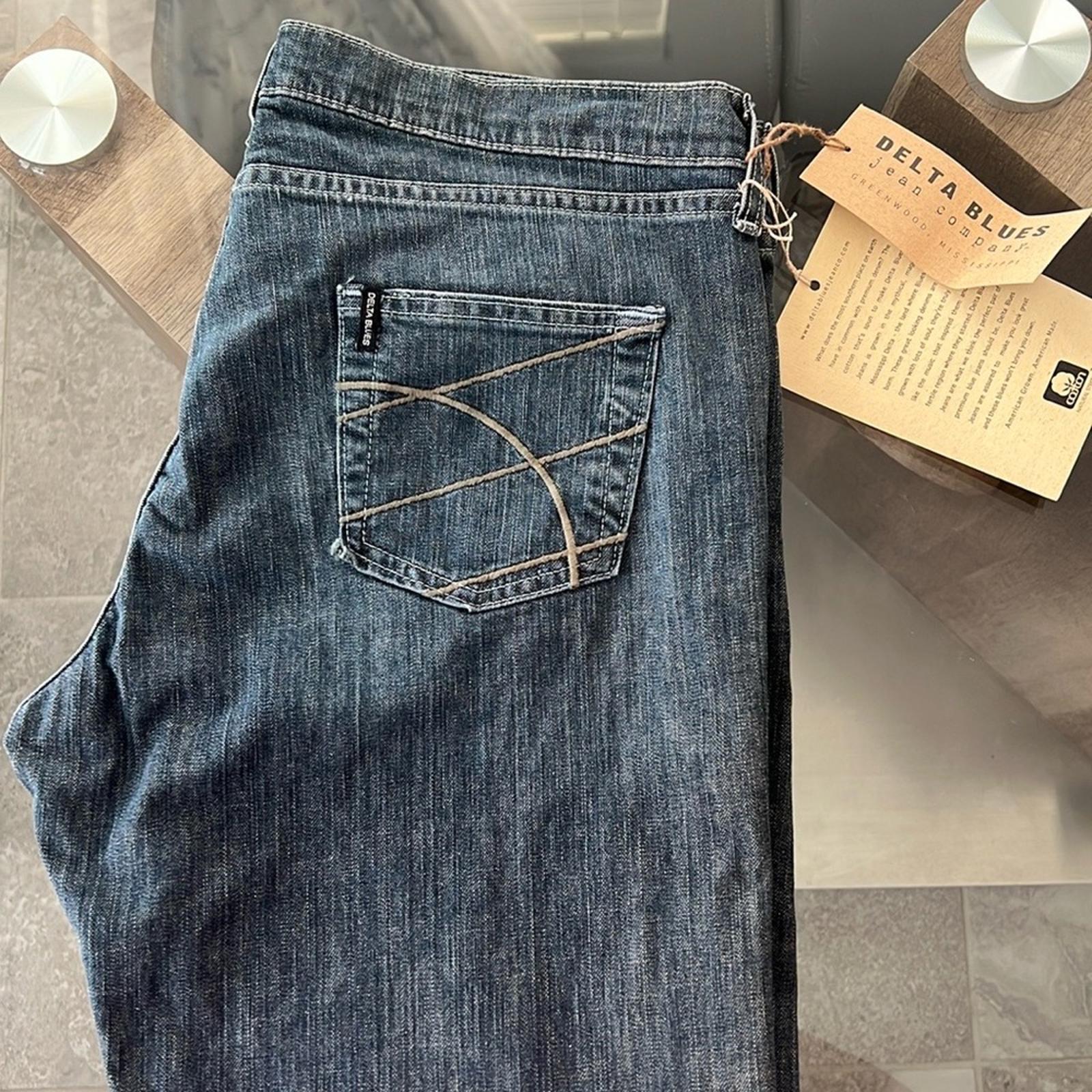 Delta Blues Low Rise Stretch Bootcut Jeans, Blue Size 33 New w/Tag